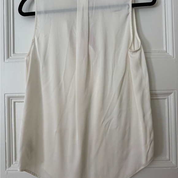 Quince Cream V-Neck Blouse - Picture 2 of 3